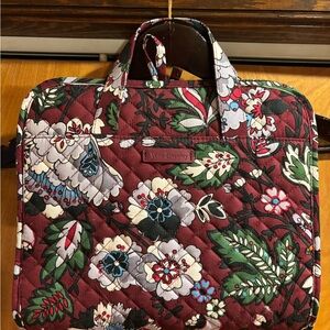 Vera Bradley Bordeaux Blooms Quilted Travel Organizer Bag